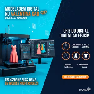 Imagem do curso Mini Curso: Modelagem Profissional de Camisa Masculina no Valentina CAD + Segredo da Personalização e CorelDraw