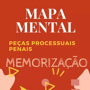 Imagem de capa para o Ebook OAB 2ª FASE PENAL - PEÇAS PROCESSUAIS PENAIS - MAPA MENTAL 