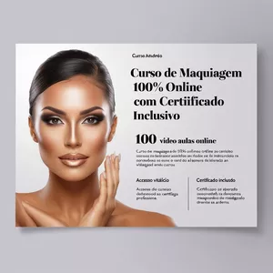 Curso Curso de Maquiagem Online: Do Básico ao Avançado com Técnicas Profissionais