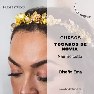Imagen de portada para Curso online Curso de tocados para novia - Diseño Ema