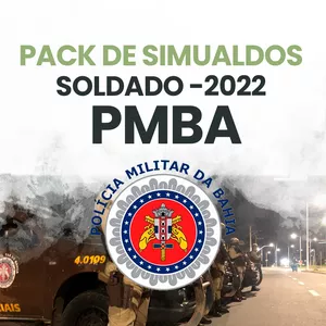 Imagem de capa para o Ebook PACK DE 10 SIMULADOS - SOLDADO PMBA ( PÓS-EDITAL 2022 - FCC)