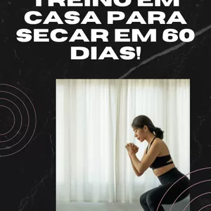 Imagem de capa para o Ebook Plano de treino em casa para secar em 60 dias!