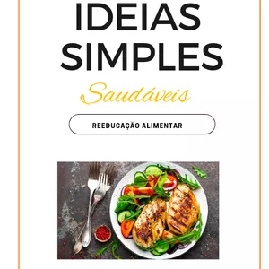 Imagem de capa para o Ebook Receitas de refeições saudáveis e simples