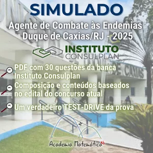 Imagem de capa para o Ebook Simulado: Agente de Combate às Endemias | Duque de Caxias-RJ 2025 | Instituto Consulplan