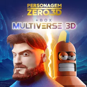 Imagem de capa para o Curso online Curso Personagem do Zero ao 3D - Play One Cine