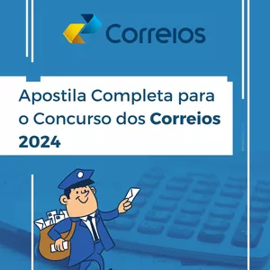Imagem de capa para o Ebook Apostila Concurso Correios 2024