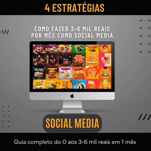 Imagem de capa para o Ebook 4 Maneiras de fazer 3 Mil reais como social media