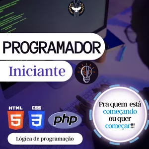Imagem de capa para o Curso online Curso de Programação para Iniciantes 