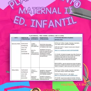 Imagem de MATERNAL II- AULAS COM PLANEJAMENTO COMPLETO E ALINHADO A BNCC criado por Bruna da nova na hotmart