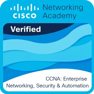 Imagem de CCNA: Enterprise Networking, Security, and Automation criado por TADEU MARCOS BORGES PAES na hotmart
