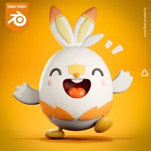 Imagen de portada para Curso online Huevo Cartoon en Blender