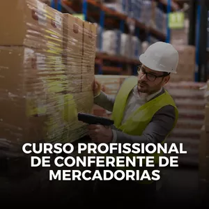 Imagem de capa para o Ebook CURSO PROFISSIONAL DE CONFERENTE DE MERCADORIAS