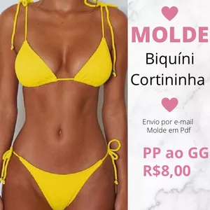 Imagem de capa para o Ebook Molde Biquíni Cortininha 