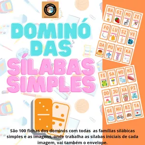 Imagem de capa para o Ebook DOMINÓ DAS SÍLABAS SIMPLES 