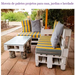 Imagem de capa para o Ebook Moveis de paletes projetos para casa, jardim e herdade