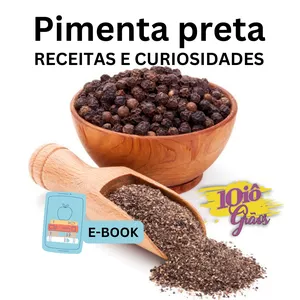 Imagem de capa para o Ebook Pimenta Preta - Receitas e Curiosidades