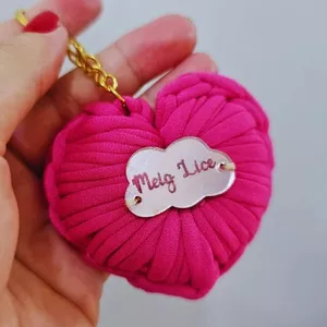 Imagem de capa para o Curso online Tutorial Chaveiro Coração Puff