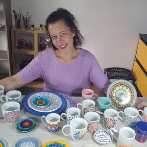 Imagem de capa para o Curso online Mandalas na Porcelana