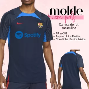 Imagem de capa para o Ebook molde camisa de futebol masculina