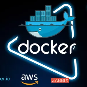 Imagem do curso Docker Containers e monitoramento Zabbix/Grafana