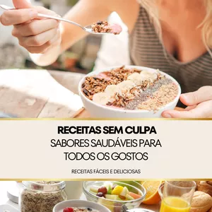 Imagem de capa para o Ebook RECEITAS SEM CULPA!