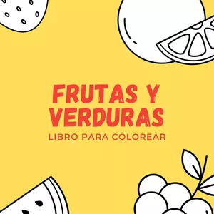 Imagen de portada para Ebook Libro para Colorear - Frutas y Verduras