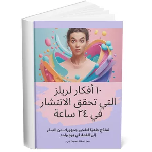 Cover image for Ebook عشر أفكار لريلز تحقق الانتشار في أربع وعشرون ساعة