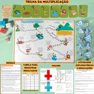 Imagem de capa para o Ebook Jogo didático: "Trilha da Multiplicação"