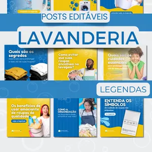 Imagem de capa para o Curso online Pack Canva Lavanderia