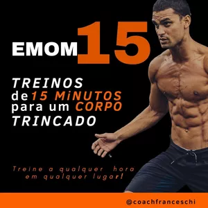 Imagem de capa para o Curso online EMOM15 - Sua Melhor Forma Física em 4 semanas Treinando 15min por dia