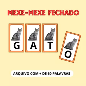Imagem de capa para o Ebook mexe-mexe fechado para alfabetização