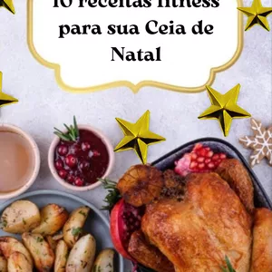 Imagem de capa para o Ebook 10 Receitas Fitness para sua Ceia de Natal 