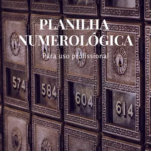 Planilha Planilha para Mapa Numerológico Pessoal - Numerologia Cabalista