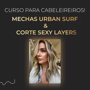 Imagem de capa para o Curso online Mechas Urban Surf &amp; Corte Sexy Layers