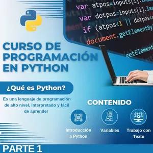 Imagen de portada para Curso online curso de programación en  Python  parte 1