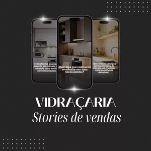Imagem de capa para o Curso online Stories de vendas para Vidraçaria