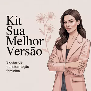 Imagem de capa para o Ebook Kit sua Melhor Versão – 3 Guias para Transformação Feminina