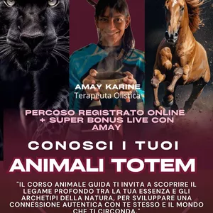 Cover image for Online course PerCorso: conosci i tuoi ANIMALI TOTEM