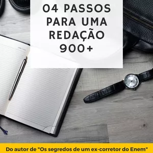 Imagem de 04 passos para uma redação 900+ no ENEM 2023 criado por DANIEL BURGOS na hotmart