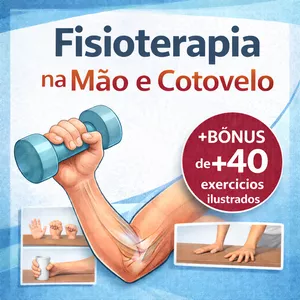 Imagem de capa para o Ebook Ebook Fisioterapia na Mão e Cotovelo [com exercícios ilustrados]