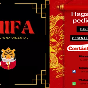 Imagen de portada para Ebook Restaurante Comida China - Plantilla editable