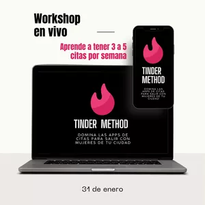 Imagen de portada para Evento online TINDER METHOD