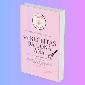 Imagem de capa para o Ebook 50 Receitas da Dona Ana – Culinária com Amor e Sabor