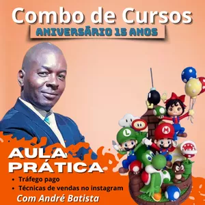 Imagem de capa para o Curso online Aula de Marketing e Tráfego Pago no Instagram para venda de Biscuit