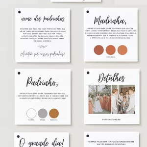 Imagem de capa para o Ebook PACK CANVA - Convite manual de padrinhos