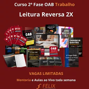 Imagem de capa para o Curso online Curso 2ª fase OAB Trabalho - Leitura Reversa 2X