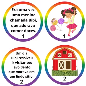 Imagem de capa para o Ebook História na lata "Bibi, a menina que comi doces".
