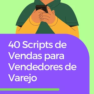 Imagem de capa para o Ebook 40 Modelos de Scripts de Vendas para Vendedores de Varejo