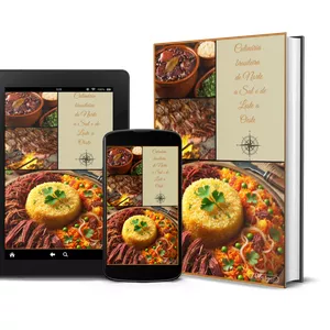 Imagem de capa para o Ebook Culinária Brasileira de Norte a Sul e de Leste a Oeste