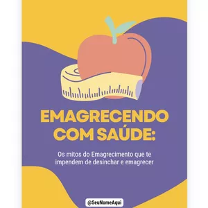 Imagem de capa para o Ebook Emagrecendo com saúde